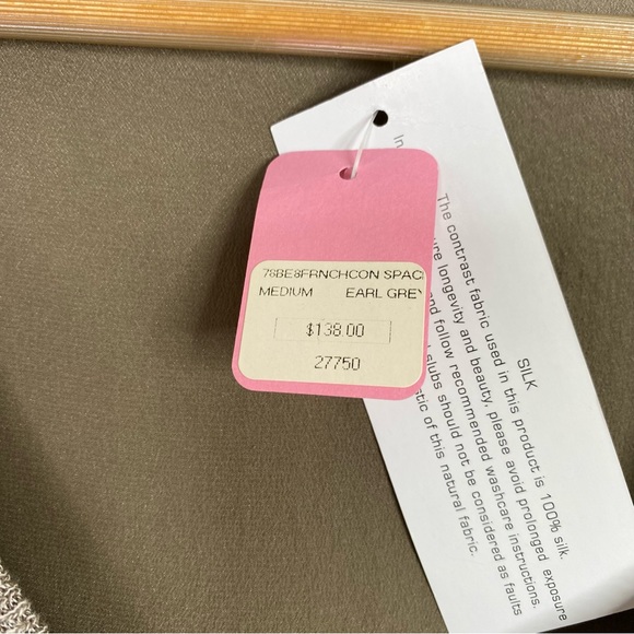 French Connection Brown Cotton Silk Cold Shoulder Top - Picture 5 of 9